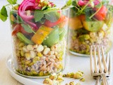 Corn, Farro, and Tomato Salad