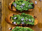 Lovage and Green Garlic Pesto