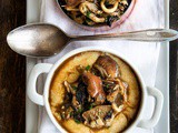 Mushrooms with Amaranth 'Polenta'