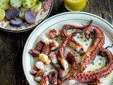 Octopus with Ladolemono