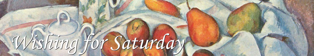 Very Good Recipes - Wishing for Saturday