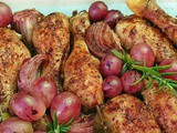 Grape and Red Onion Chicken Drumsticks