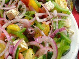 Greek Salad with Marinated Onions