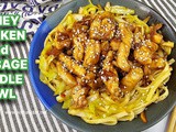 Honey Chicken and Cabbage Noodle Bowl