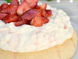 Strawberry and Cream Scone Cake