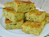 Zucchini and Onion Bars