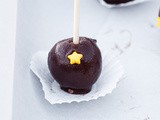 Double Chocolate Pomegranate Ganache Cake Pop