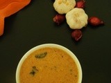 Aracha kuzhambu / coconut gravy with cabbage and peas/mochai - easy & quick tanjore district special