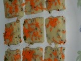 Mor koozh with carrot garnishing