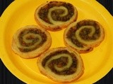 Simple & yummy snack - vegetable pinwheels / wheel puff