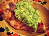 Carnitas Pizza with Guacamole