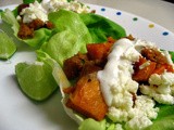 Roasted Sweet Potato and Chorizo Lettuce Wraps