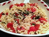 Roasted Tomato and Basil Israeli Couscous