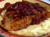 Salmon with Cherry Sauce