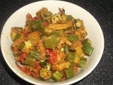 Aloo Bhindi Besan Recipe