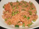 Tomato Rice Recipe with Peas