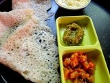 Barnyard Millet Neer Dosa  ( Millet recipes )