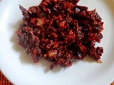 Beet root Thoran ( Kerala style )