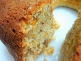 Carrot and  Walnut cake  ( eggless)