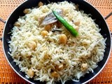 Chana pulao ..Chick peas pulao ..a school lunch box recipe