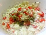 Creamy Tomato cucumber salad