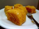 Eggless, Butter less Mango Cake