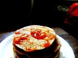 Eggless wholewheat flour and millet pancakes ( Kids recipe )
