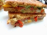 Grilled veg cheese sandwiches   ( kids recipe )