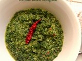 Keerai Molagootal  ( Spinach in a coconut spiced gravy )