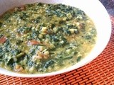 Methi dal. ( a tasty healthy lentil gravy simmered with goodness ofIndian spices and fenugreek leaves )