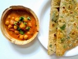 Methi Paratha   ( Indian flatbread using fenugreek leaves and some spices )