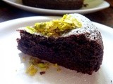 Moist Eggless Chocolate cake  ( Butter free )