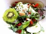 My summer salad with Kiwis