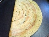 Okra Dosa   ( Thin Indian crepes using okras )