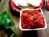 Onion , Tomato chutney for Idlis and dosa