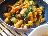 Potatoes and Eggplant stirfry ( Aaloo Baingan ki sabzi )