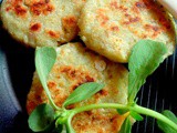 Raw plantain paneer tikkis ( vrat )