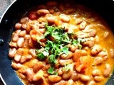 Red Kidney Beans in a thick gravy  ( Rajma Masala)