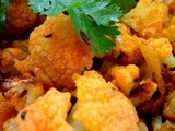 Roasted cauliflower curry with Indian spices