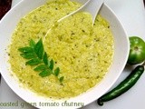 Roasted green tomatoes chutney