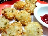 Sabudana Vada  ( sago fritters )