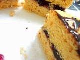 Steamed vanilla cake ( eggless )