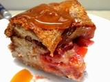 Strawberry bread  pudding