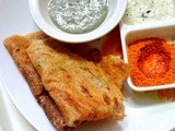 Wheat flour crepes  ( Godhumai Dosa )