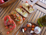 4 Bruschette Toppings Using Extra Virgin Olive Oil