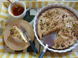 Apricot Jam Cake with Marshmallow Frosting and Pistachio