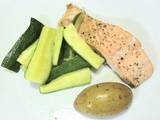 Baked Salmon with Zucchini and Potatoes