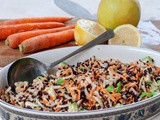 Black Rice Recipe With Apple, Avocado And Carrots