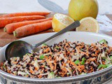 Black Rice Recipe With Apple, Avocado And Carrots