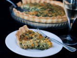 Caramelized Squash Spinach Bacon Quiche